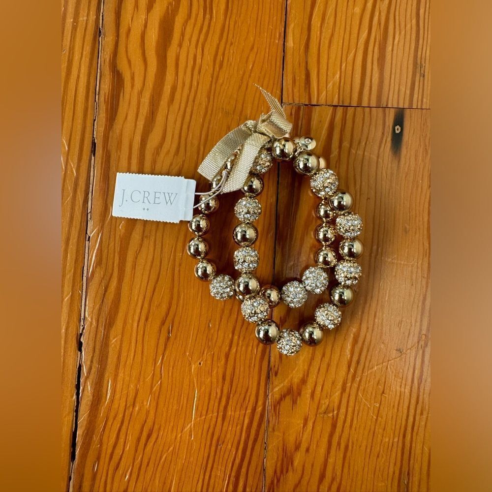 NWT J Crew Gold Bead Bracelet